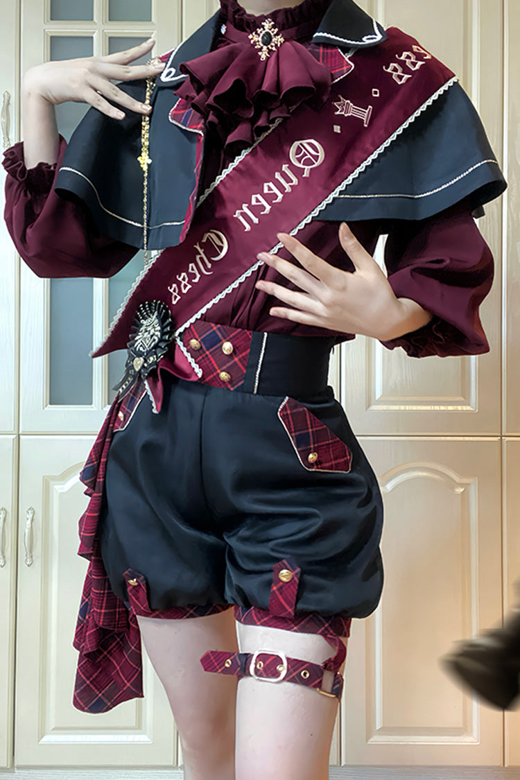 The Queen's Chess Handsome Military Prince Ouji Lolita Set 3 Colors - Red - 1