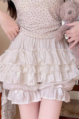 Dark Pattern Multi-layer Print Bowknot Pumpkin Sweet Lolita Leggings 4 Colors - Product - 7