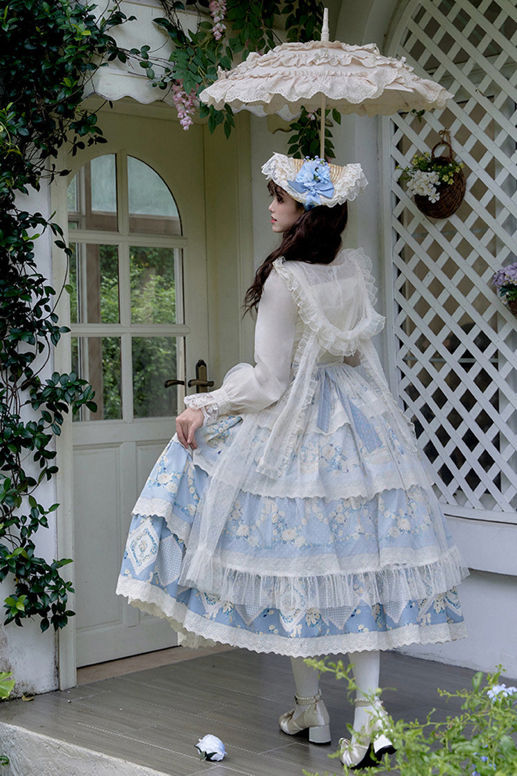 Letters and Poetry Multi-Layered Pastoral Style Print Embroidery Sweet Princess (Set) detail view 14