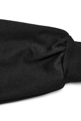 Black Long Sleeves Hooded Short Loose Women's Punk Shirt - Product - 6