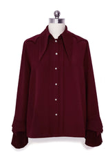 Princess Chronicles The Unknown Shadow Gothic Ouji Lolita Blouse 3 Colors - Red - 1