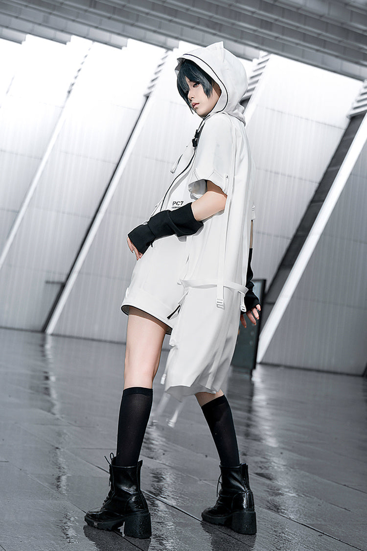 White Functional Style Ouji Fashion Prince Handsome Lolita Shorts - Product - 7