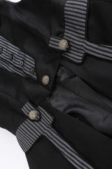 Black Eternal Dawn Retro Elegant Handsome Neutral Prince Gothic Ouji Long Coat - Product - 7