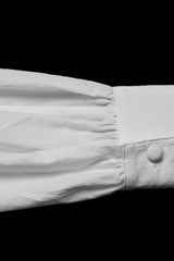 White Lapel Collar Long Puff Sleeves Men's Gothic Blouse with Detachable Necktie White - Product - 8