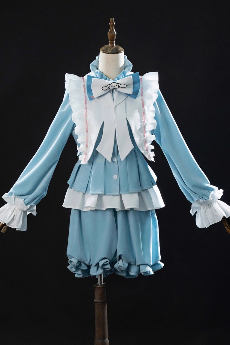 Blue [Identity V] Long Sleeves Ruffle Bowknot Sweet Prince Ouji Lolita Set - Product - 3