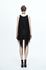 Black Two Wearing Bat Wings Spider Web Shawl Punk Sexy Womens Dress - Product - 5