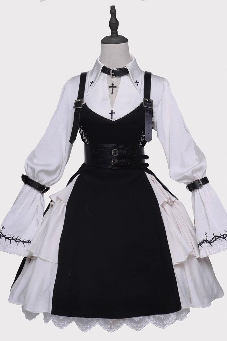 Black Stockholm Lover Gothic Plus Size Lolita Jsk Dress - Product - 3