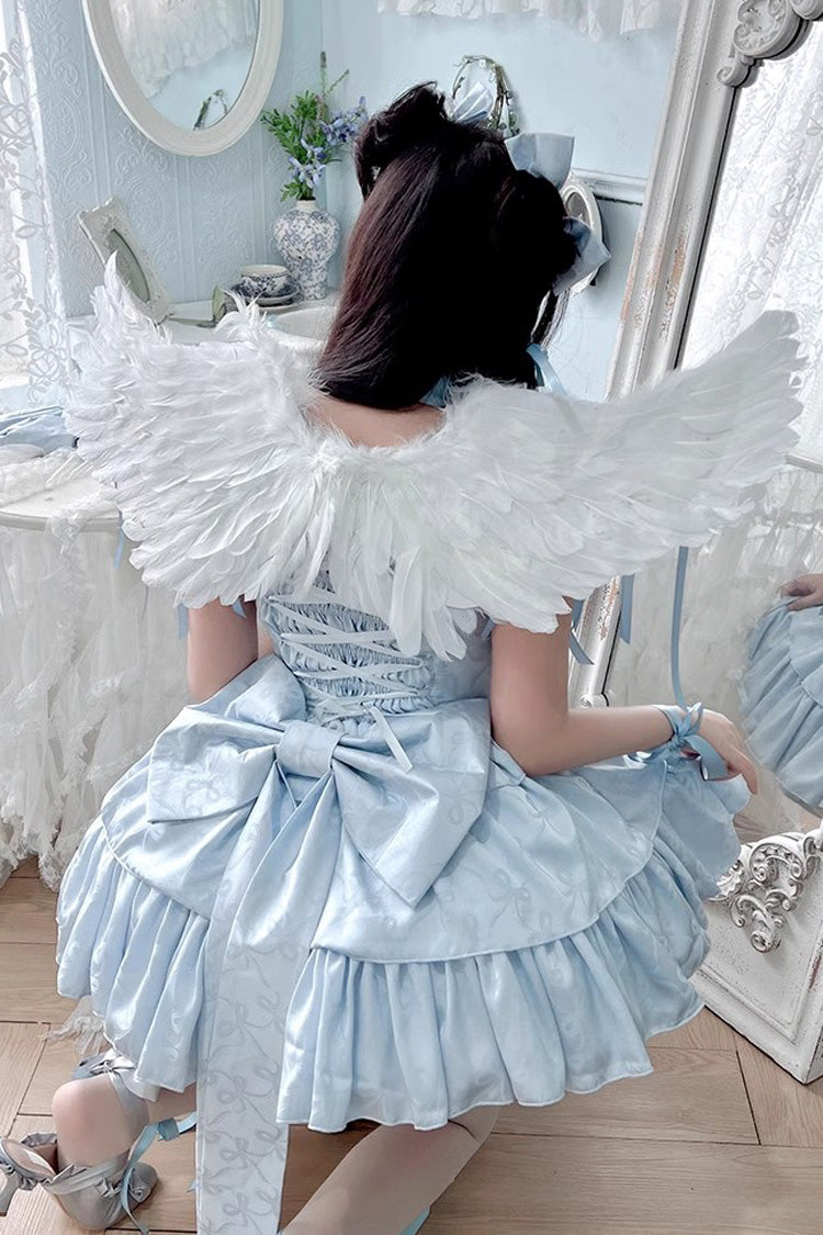 Angel Ribbon Multi-layer Ruffle Lace Sweet Lolita Dress 3 Colors - Product - 15