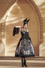 Dusk Best Egyptian Style Print Ruffle Gothic Lolita Dress 3 Colors - Product - 9