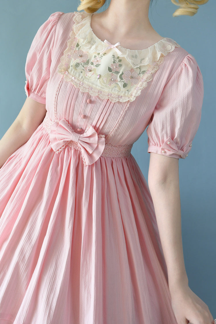 Girly Nelly Embroidery Multi-Layer Ruffle Sweet Lolita Dress 4 Colors - Product - 5