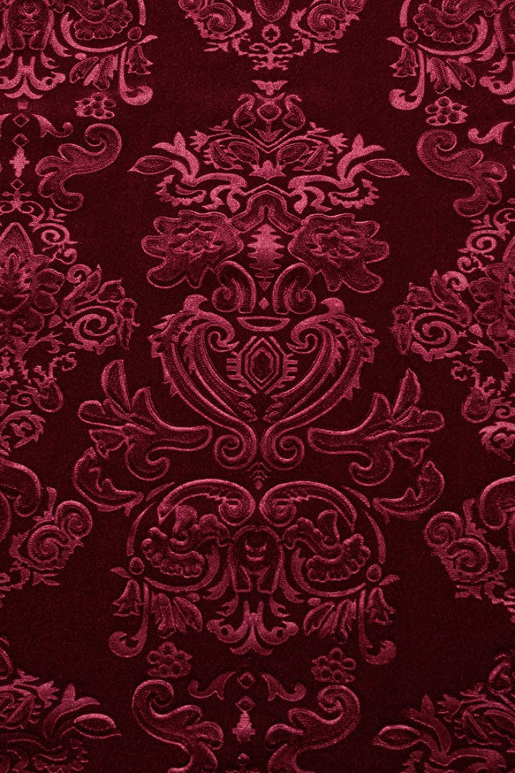 Men's Long Sleeves Embossed Velvet Print Gothic Gorgeous Blouse 2 Colors - Product - 17