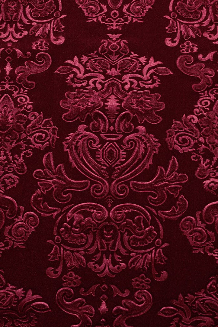 Men's Long Sleeves Embossed Velvet Print Gothic Gorgeous Blouse 2 Colors - Product - 17