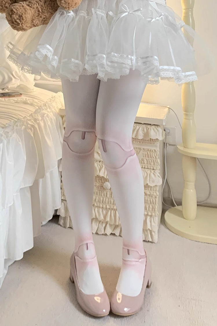 Nude Pinky Doll Tights Print Sweet Lolita Tights 3 Versions - Product - 6