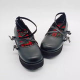 Black Doll Round Toe Soft Sister Cute Student Platform Shoes - Product - 7