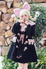 Unicorn Long Sleeves Bowknot Sweet Lolita Long Coat 2 Colors - Product - 6