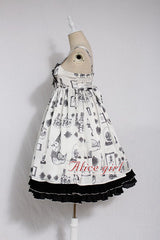 Christian Pious Duck Print Sleeveless Bowknot Sweet Lolita JSK Dress - Product - 3