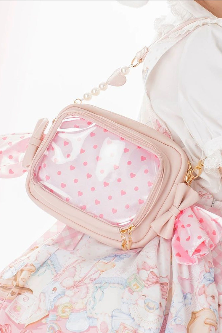Kawaii Candy-Shaped Sweet Lolita Top‑Handle Shoulder & Crossbody Ita Bag 2 Colors - Pink - 1