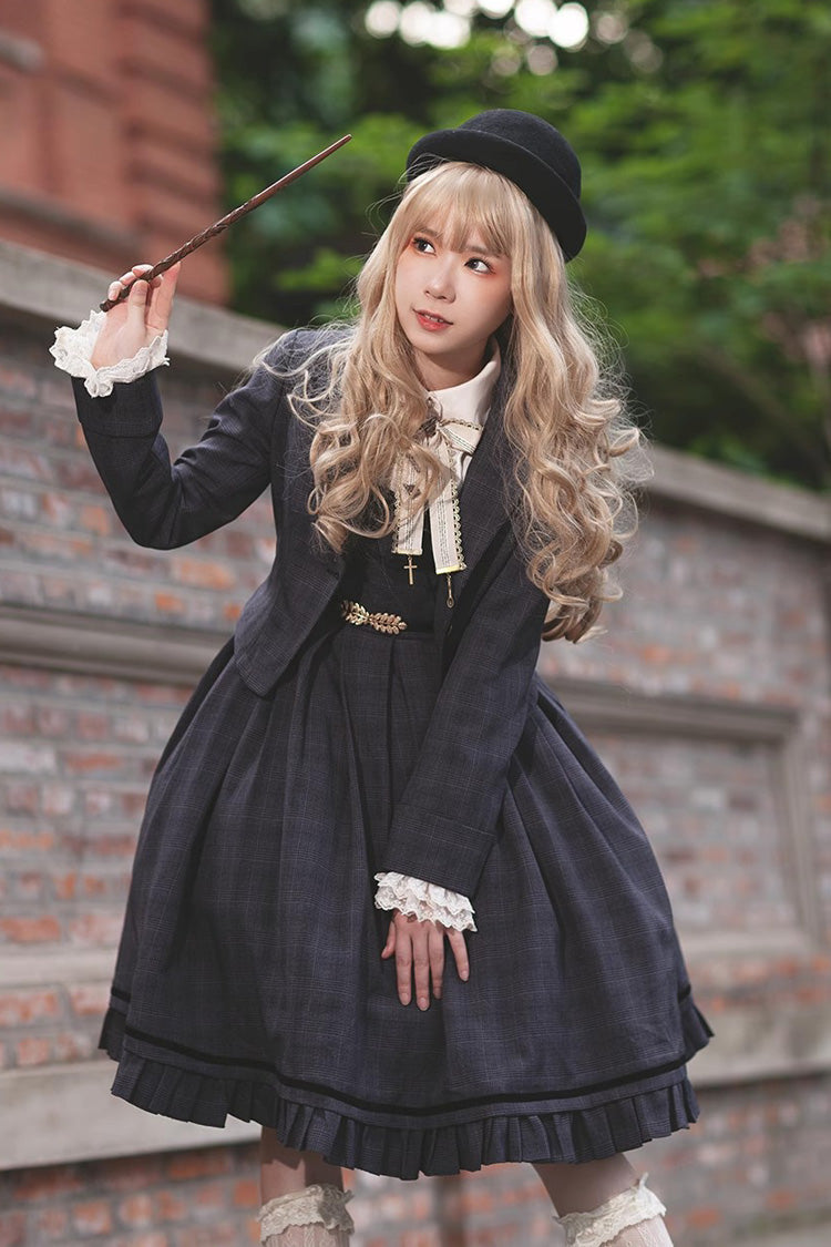 Princess Lost In The Fog Ruffle College Style Elegant Classic Lolita JSK Dress 2 Colors - Product - 6
