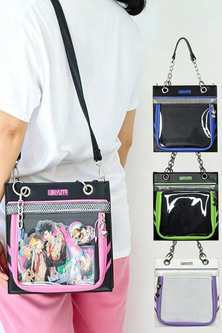 Small‑Load Square Chain Sweet Lolita Top‑Handle Shoulder & Crossbody Ita Bag 4 Colors - Product - 3