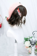 Cool Brown Japanese Sweet Lolita Short Wig with Neat Bangs - Product - 4