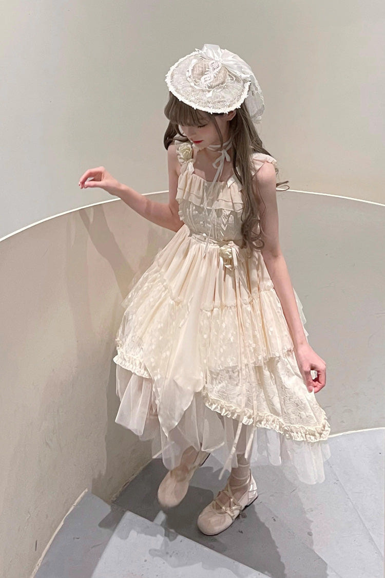 Apricot Rose Luna and Dawn Sweet Lolita Jsk Dress - Product - 4