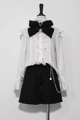 White Rabbit Theater Jacquard Version Ouji Lolita Shirt - White - 1