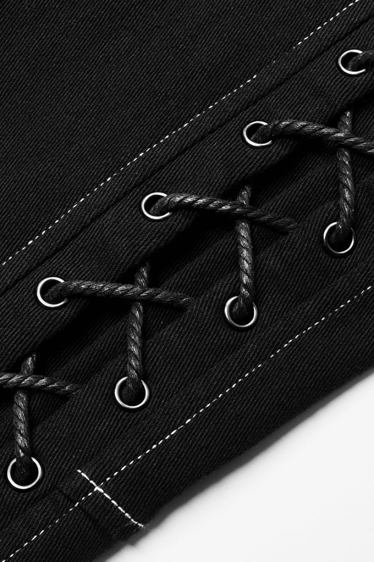 Multi Pockets Buckles Detachable Men's Steampunk Pants 2 Colors - Product - 6