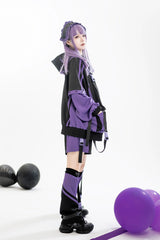 [Wing Light Machinery] Long Sleeves Print Jirai Kei Cool Coat 4 Colors - Product - 6