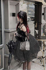 Black Green Elegant Bowknot Long Sleeves Gothic Lolita Jsk Dress - Product - 4