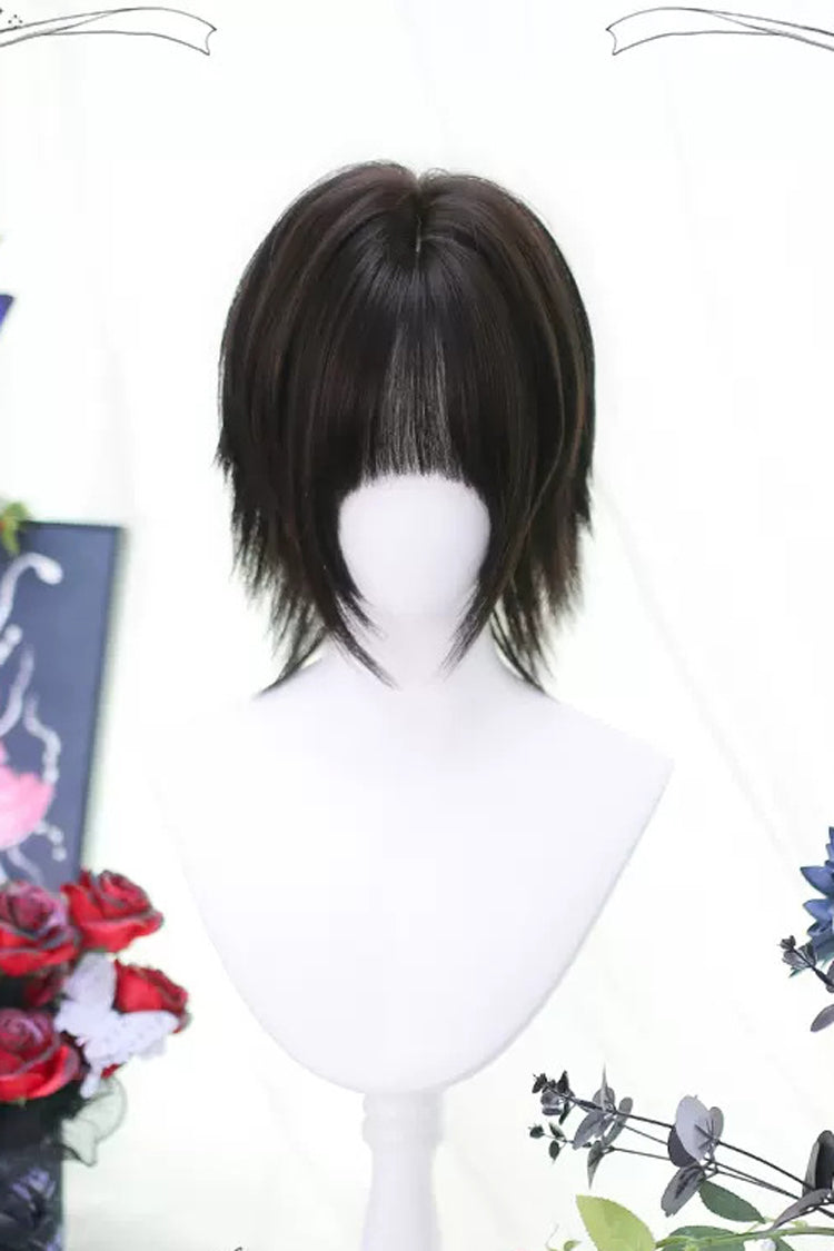 Black/Brown Secondary Sweet Lolita Short Wigs - Black/Brown - 1