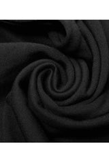 Black Gothic Stretch Knitted Fabric Spliced Geometric Mesh Design Women's Long Sleeve T-Shirt - Product - 6