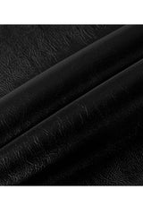 Black Rivet Lace A Version Slit Leather Women's Punk Skirt - Product - 8