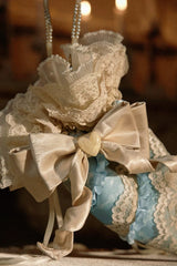 Cream Beige [Mousse Rendezvous] Bow Lace French Rococo Sweet Lolita Handbag - Product - 3