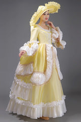 European Style Long Sleeves Multi-layer Ruffle Classic Elegant Princess Victorian Dress 3 Colors - Product - 13
