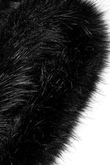 Faux Fur Hooded Warm Womens Gothic Elegant Cloak 2 Colors - Product - 9