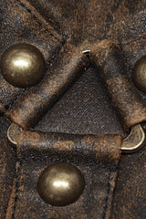 Metal Buckle PU Leather Men's Steampunk Gloves 2 Colors - Product - 5