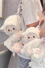 Little Lamb Guli Lying-Down Plush Toy Sweet Lolita Backpack 2 Colors - Product - 2