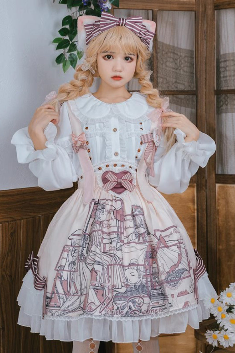 White Doll Collar Long Sleeves Lace Sweet Lolita Blouse - Product - 5