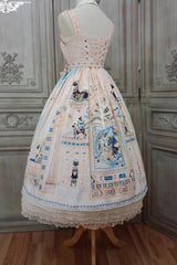 Dusk Best Egyptian Style Print Ruffle Gothic Lolita Dress 3 Colors - Product - 20