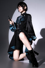 Black [Deep Music] Long Sleeves Gothic Elegant Ouji Lolita Four-piece Set - Product - 5