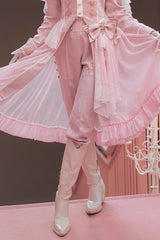Pink Glass Castle Elegant Handsome Prince Ouji Fashion Lolita Pants - Pink - 1