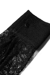Black Long Sleeves Print Embroidery Lace Women's Gothic Shirt - Product - 7
