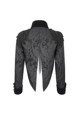 Black Tassels Swallow Tailed Men's Gothic Jacket - Product - 8