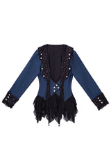 Blue [Chris Son of Evil] Prince Handsome Ouji Lolita Shorts - Coat(Only) - 7