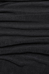Black Off Shoulder Long Sleeves Irregular Hooded Women's Punk Dress - Product - 7
