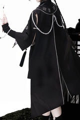 Black [The Strange End of the Immortal Sect] Sleeveless Chinese Style Ouji Lolita Set - Product - 9