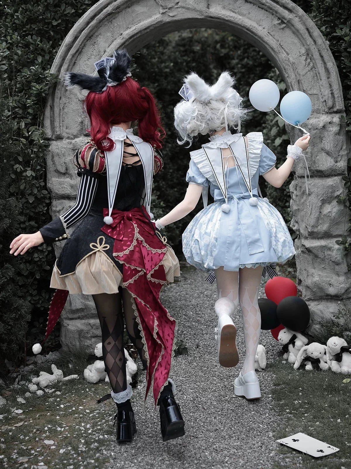 Fantasy Lolita dress back and construction detail