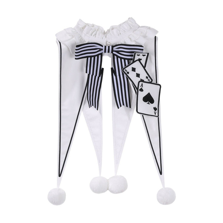 Alice blue playing card matching neckwear
