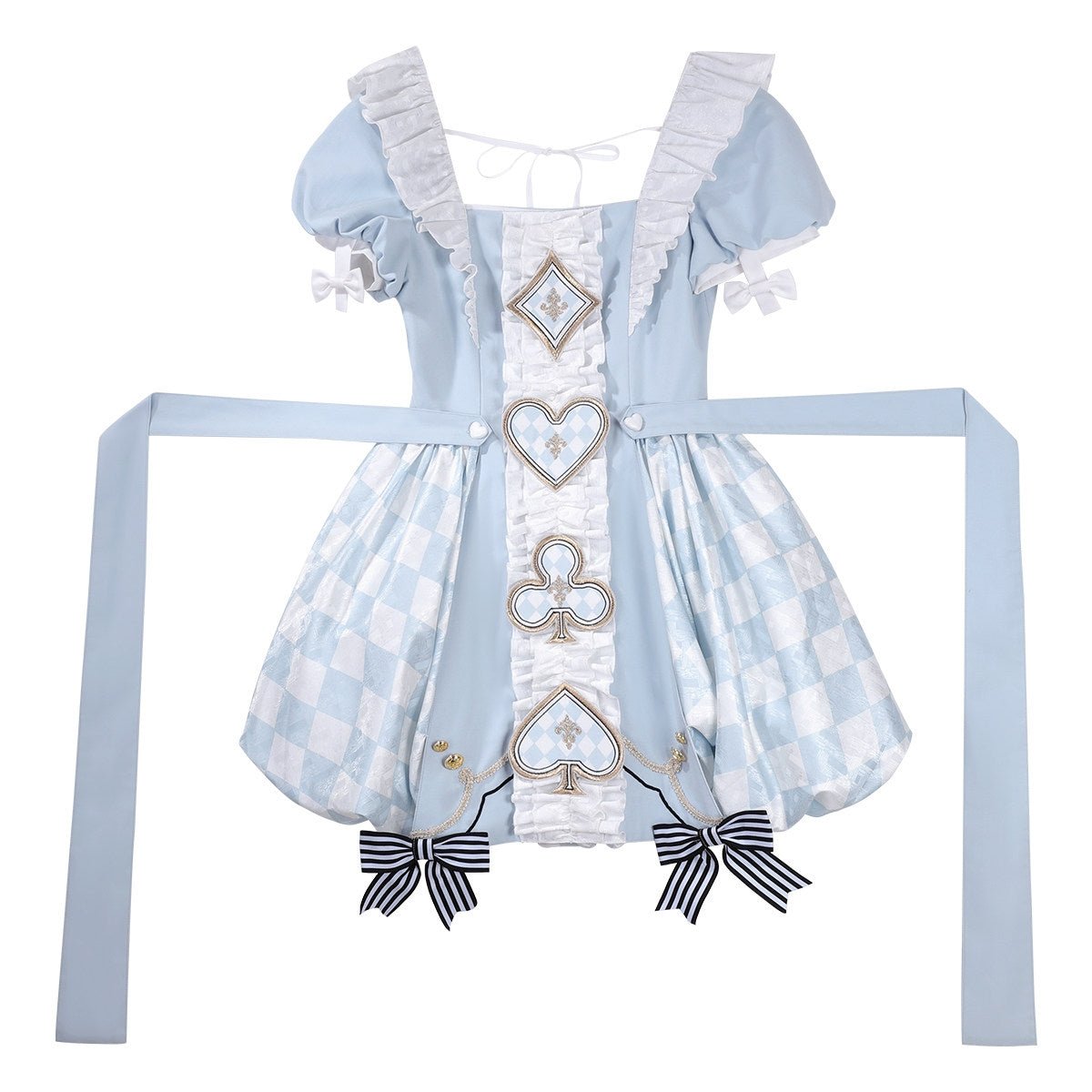 Alice blue playing card Lolita dress only