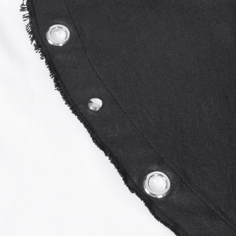 Allure Goth Layered Asymmetric Dress with Lace Detail - image 10